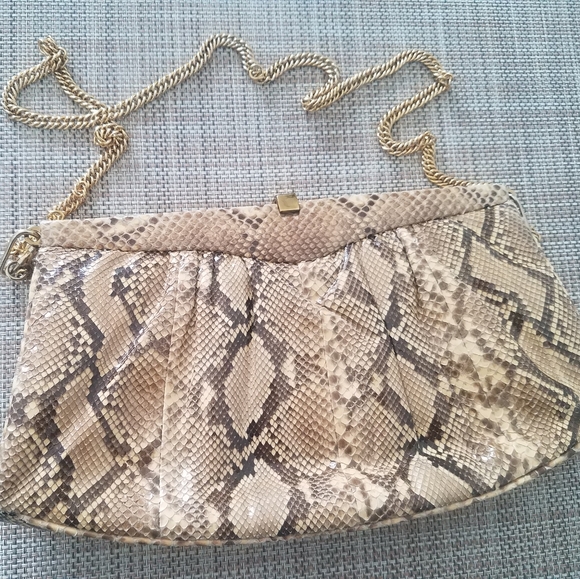 Vintage Cape Cobra snakeskin handbag - Picture 1 of 3